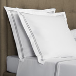 Hotel Classic // White + Ash Grey (King Sheet Set)