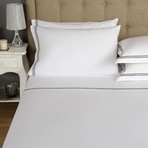 Hotel Classic // White + Slate Grey (Standard Pillowcase // Set of 2)