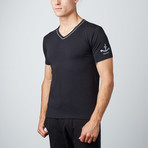 Sailor V-Neck T-Shirt // Black (M)