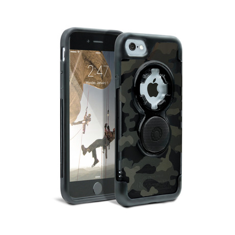 Crystal Carbon Fiber Case + Magnetic Car Mount // iPhone // Camo (iPhone 7)