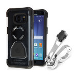 Polished Aluminum Motorcycle Handlebar Mount + Case Kit // Galaxy (Galaxy S7)