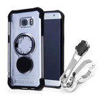 Polished Aluminum Motorcycle Handlebar Mount + Case Kit // Galaxy (Galaxy S7)