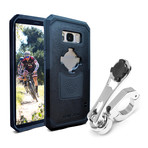 Polished Aluminum Motorcycle Handlebar Mount + Case Kit // Galaxy S8