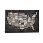 USA Map II (26"W x 18"H x 0.75"D)