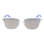 Carrera // 5014 Sunglasses // Clear + Gray + Blue