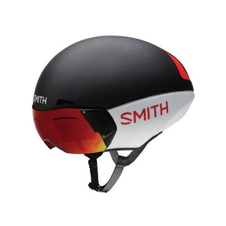 Podium // MIPS // Matte Red + White + Black (Medium // 55-59cm)