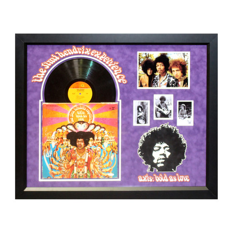 Framed Autographed Album Collage // Jimi Hendrix
