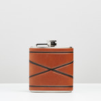 Leather Flask // Crossed Borders