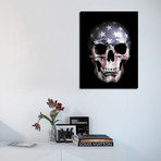 American Skull Black (12"W x 16"H x 0.75"D)