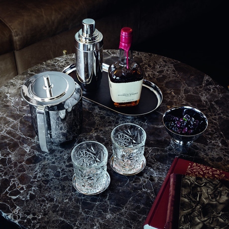 Manhattan Ice Bucket + Tongs