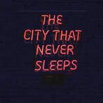 City Never Sleeps Neon Light