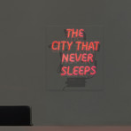 City Never Sleeps Neon Light