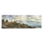 Pemaquid Light Panorama by Danny Head (36"W x 12"H x 0.75"D)