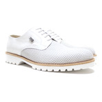 Edition Perforated Lace-Up Derby // White (Euro: 42)