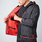 Travel Jacket // Red + Black (Large)