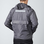 Travel Jacket // Black + Charcoal (Large)