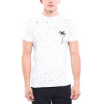 Splatter Palm T-Shirt // White (XL)