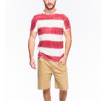 Newport Stripe T-Shirt // Red (XL)