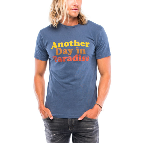 Another Day In Paradise T-Shirt // Faded Navy (S)