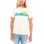 Mountain Sunset T-Shirt // White (S)