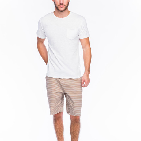 Slub Pocket T-Shirt // White (S)