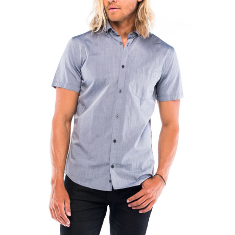 Montauk Short-Sleeve Button Down // Blue Chambray (S)