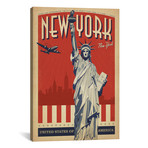 New York City, New York (Statue of Liberty) (18"W x 26"H x 0.75"D)