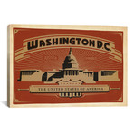 Washington, D.C. Motto - Justitia Omnibus // Canvas  (26"W x 18"H x 0.75"D)