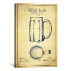 Beer Mug Patent Blueprint // Vintage (26"W x 18"H x 0.75"D)