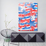 Artistic LXXXVI - Americana Pattern, NE // Tmarchev // Aluminum Print (16"W x 24"H)