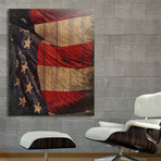 The American Flag // Louisa Catharine Forsyth (20"W x 16"H x 1.5"D // Aluminum Print)