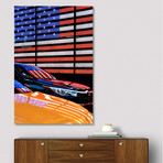 Time Square / American Flag // Paolo Pettigiani // Stretched Canvas (16"W x 24"H x 1.5"D)