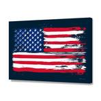 American Flag // Antonio Camarena // Stretched Canvas (20"W x 16"H x 1.5"D)