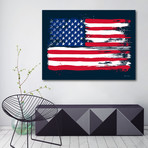 American Flag // Antonio Camarena // Stretched Canvas (20"W x 16"H x 1.5"D)