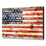 American Flag // Daniel Janda // Stretched Canvas (20"W x 16"H x 1.5"D)