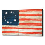 Betsy Ross Flag // Daniel Malta // Stretched Canvas (24"W x 16"H x 1.5"D)