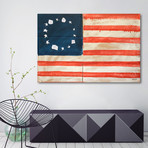 Betsy Ross Flag // Daniel Malta // Stretched Canvas (24"W x 16"H x 1.5"D)