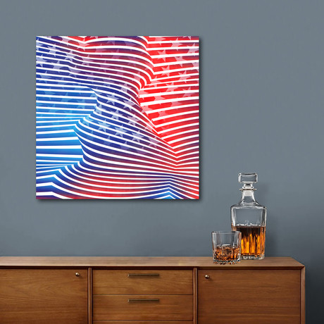 American Twist // Angelo Cerantola // Stretched Canvas (16"W x 16"H x 1.5"D)