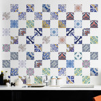 Stylish Multicolored Tiles // 60 ct. (40"W x 24"H)