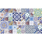 Stylish Multicolored Tiles // 60 ct. (40"W x 24"H)