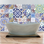 Stylish Multicolored Tiles // 60 ct. (40"W x 24"H)