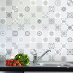 Shade of Grey Design Tiles // 60 ct. (40"W x 24"H)