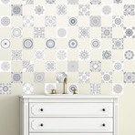 Shade of Grey Design Tiles // 60 ct. (40"W x 24"H)