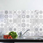 Shade of Grey Design Tiles // 60 ct. (40"W x 24"H)