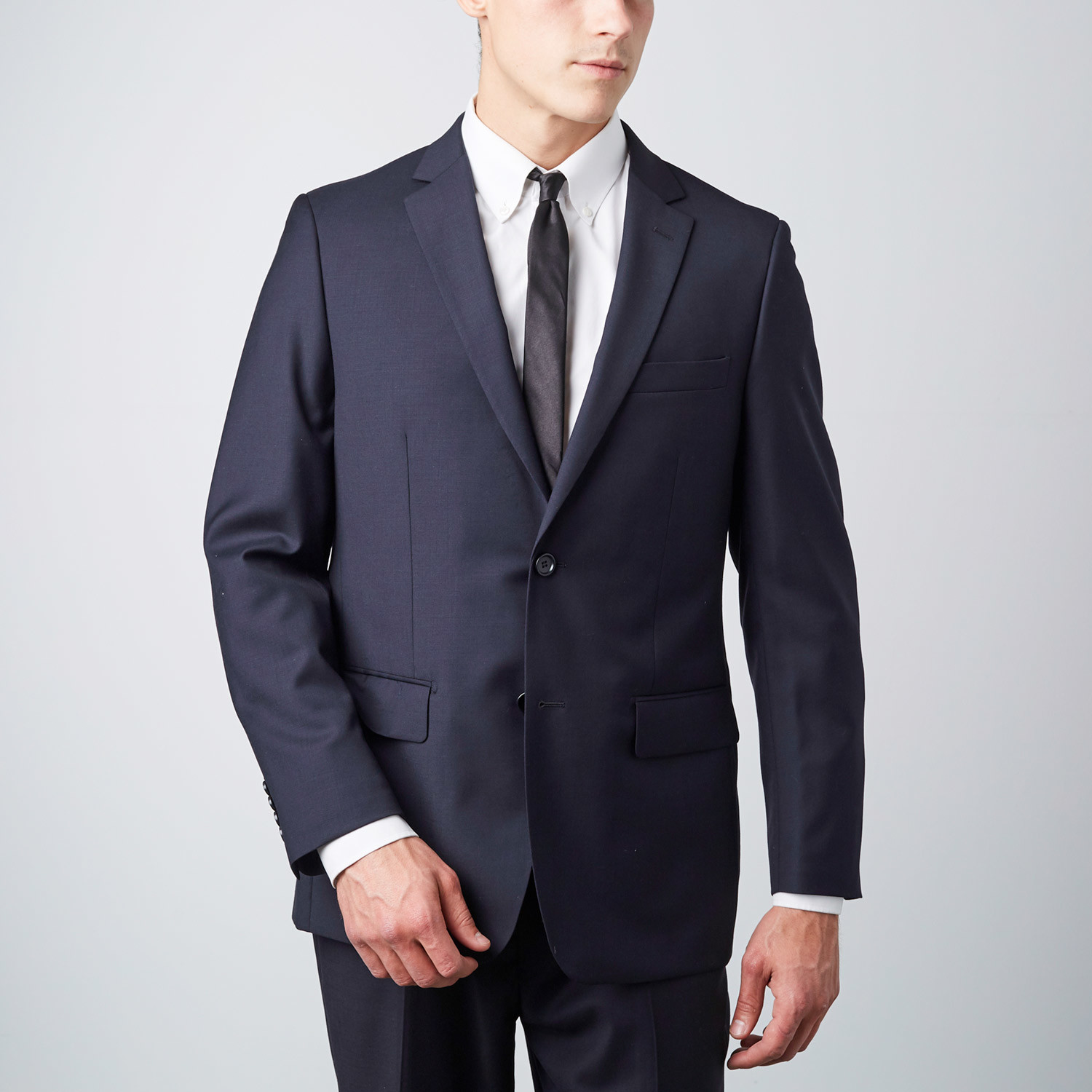 2 Piece Classic Fit Suit // Navy (US: 36S) - Mantoni - Touch of Modern