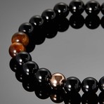 Tellumo // Black Agate & Tigereye Stone Bracelet