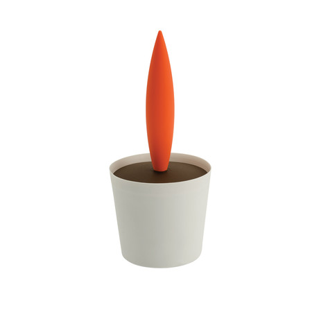 Purgato Tabletop Crumb Sweeper + Flexible Vase (Orange)