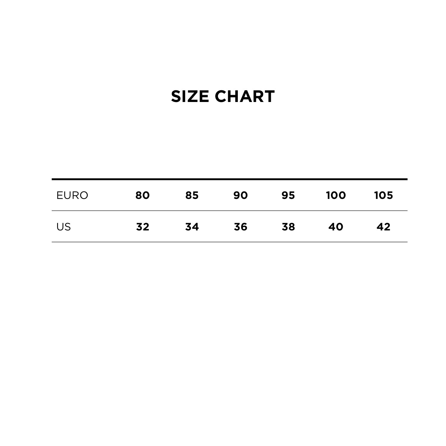 105 belt size