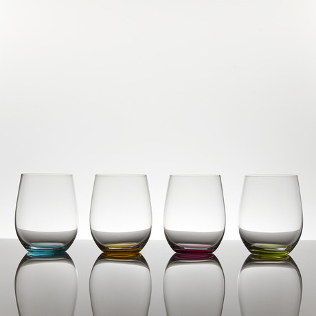 Happy O // Wine Tumbler // Set of 4