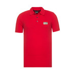 EA7 Rubberized Patch Polo // Red (S)